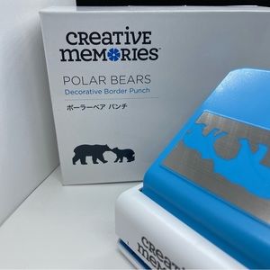 Creative Memories Polar Bears Decorative Border Punch Brand New
